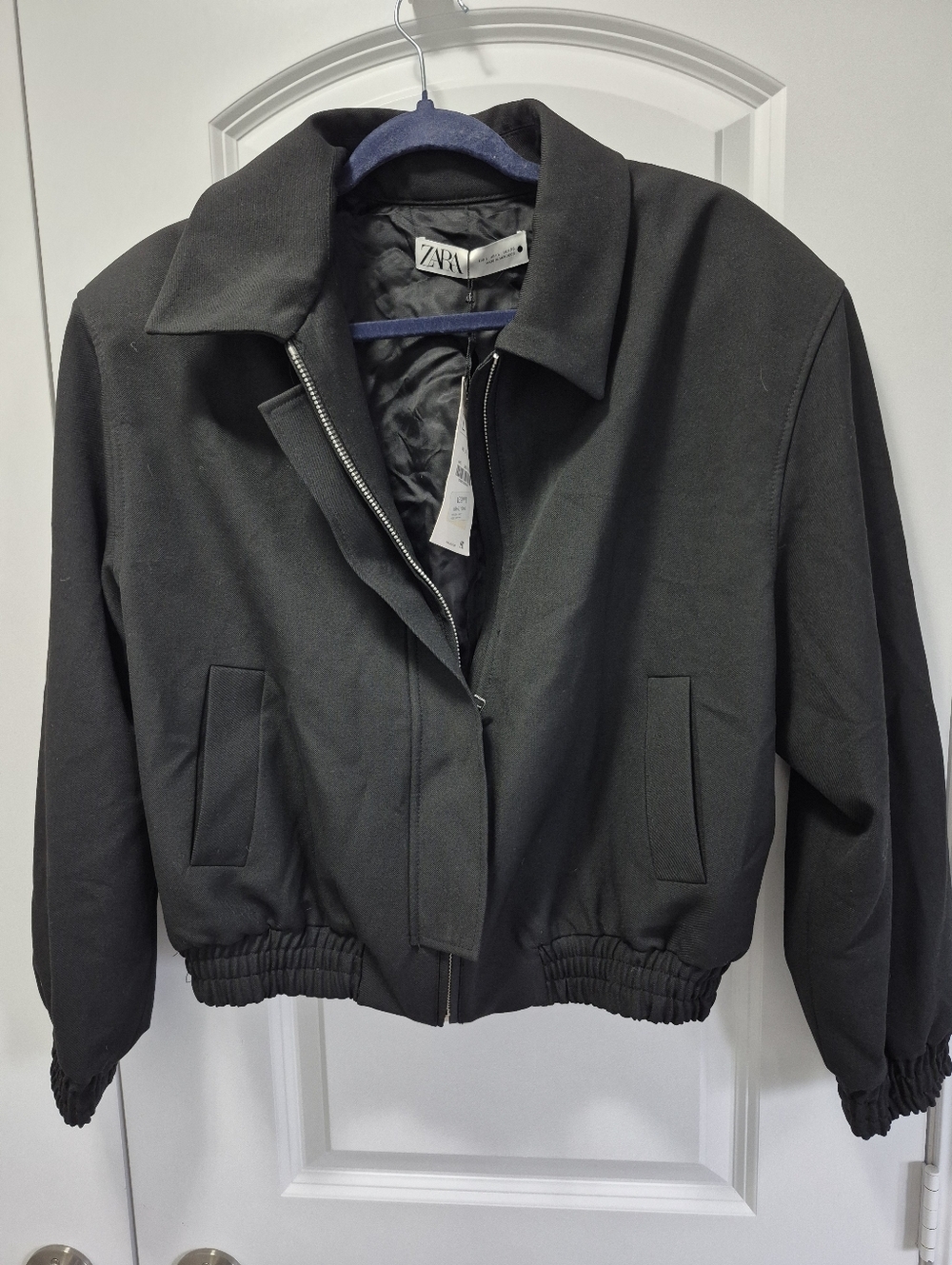 NWT Zara Padded Jacket, Large, Black